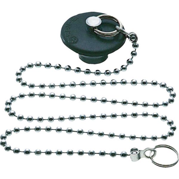 バス用W式クサリ付ゴム栓