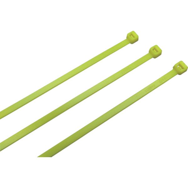 ナイロン結束バンド 蛍光黄 (100本入)