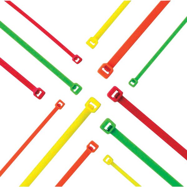 ナイロン結束バンド 蛍光ピンク (1000本入)