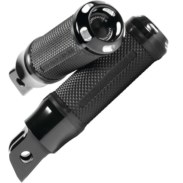 APEX フットペグ ドライバー側 18年-21年 M8ソフテイル 黒 2個入り