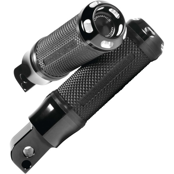 APEX フットペグ パッセンジャー側 18年-21年 M8ソフテイル 黒 2個入り