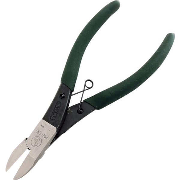 PN165 364-4615 マルビー プラスチックニッパー スリム フラット刃(ビニールグリップ付)165mm