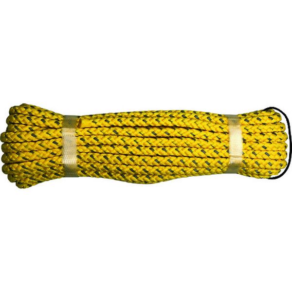 PP反射ロープ イエロー 8mm×10m