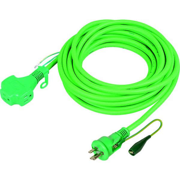 PPT20EREG 162-0526  リペアポッキン延長コード アース付 20m 緑