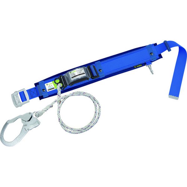 カルラックロープ式胴ベルト スカイブルー PRO補助ベルト付