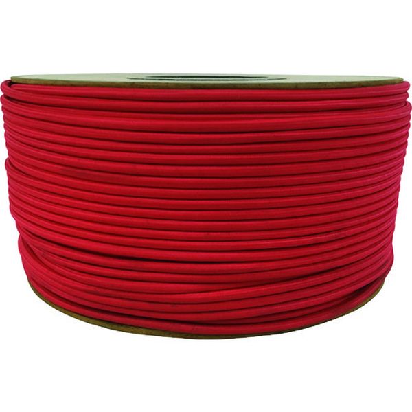 タイトゴムロープドラム巻 4.5mm×200m レッド