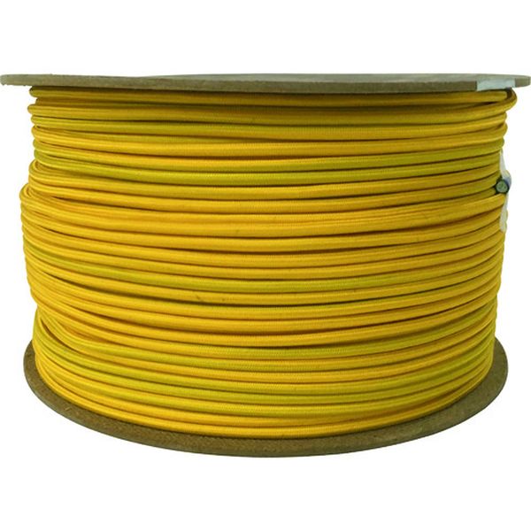 タイトゴムロープドラム巻 4.5mm×200m イエロー
