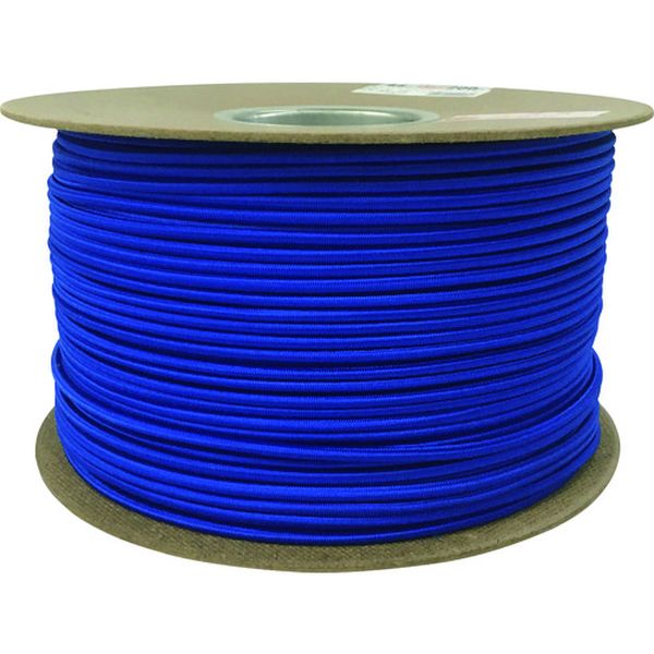 タイトゴムロープドラム巻 4.5mm×200m ブルー