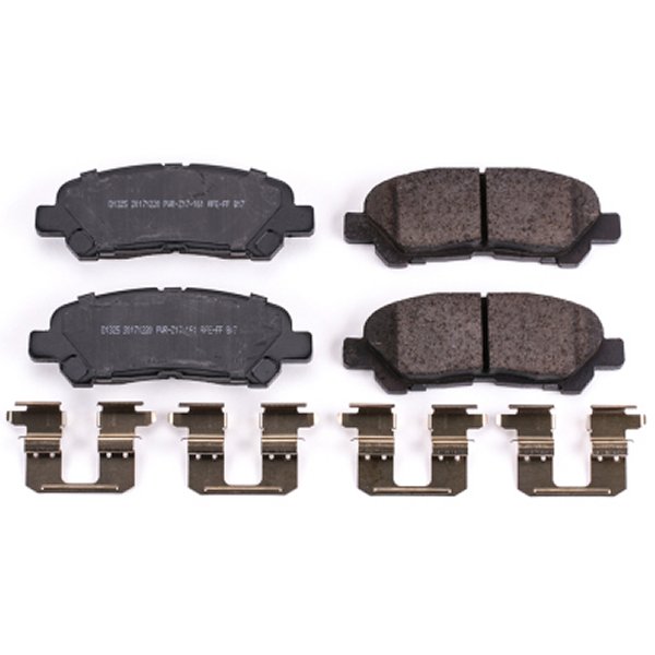 08-13 Toyota Highlander Rear Z17 Evolution Ceramic Brake Pads w/Hardware