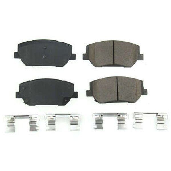 2019 Hyundai Santa Fe Front Z17 Evolution Ceramic Brake Pads w/Hardware