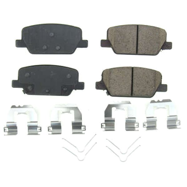 2019 Hyundai Santa Fe Rear Z17 Evolution Ceramic Brake Pads w/Hardware