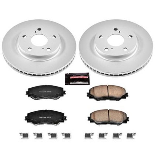 10-12 Lexus HS250h Front Z17 Evolution Geomet Coated Brake Kit