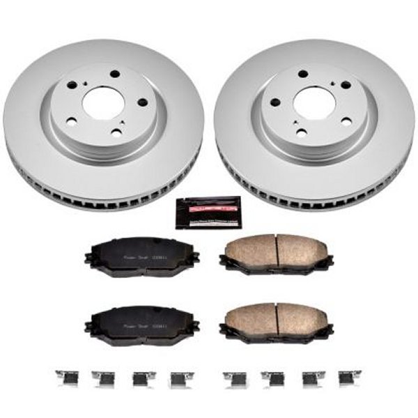 09-10 Pontiac Vibe Front Z17 Evolution Geomet Coated Brake Kit