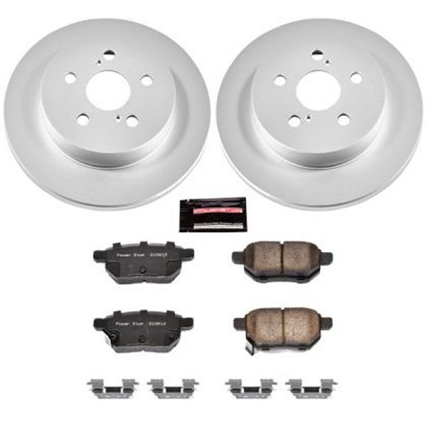09-10 Pontiac Vibe Rear Z17 Evolution Geomet Coated Brake Kit
