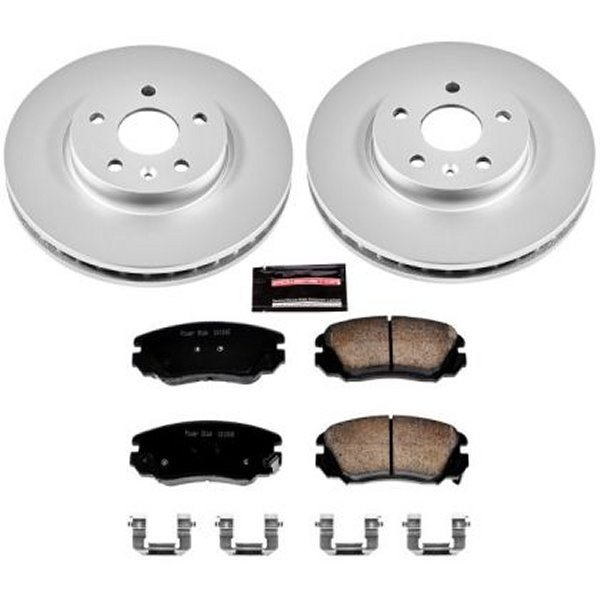 2010 Buick Allure Front Z17 Evolution Geomet Coated Brake Kit