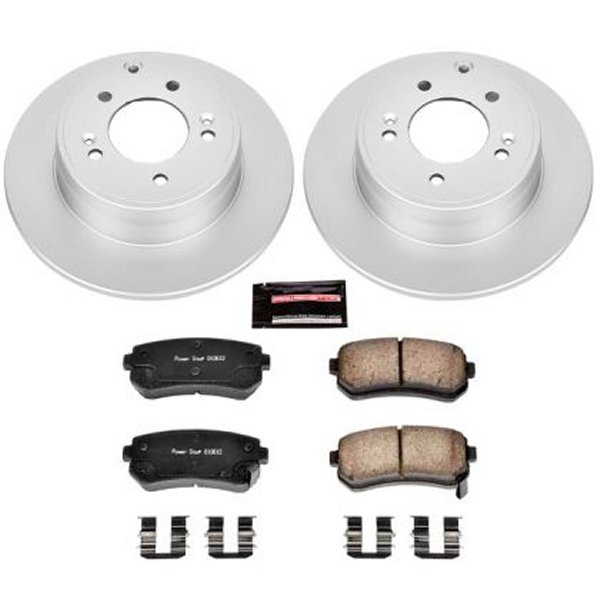 2015 Hyundai Sonata Rear Z17 Evolution Geomet Coated Brake Kit