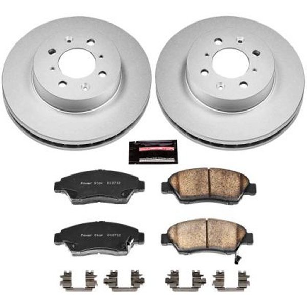 93-95 Honda Civic Front Z17 Evolution Geomet Coated Brake Kit