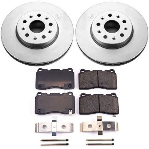 14-18 Cadillac CTS Front Z17 Evolution Geomet Coated Brake Kit