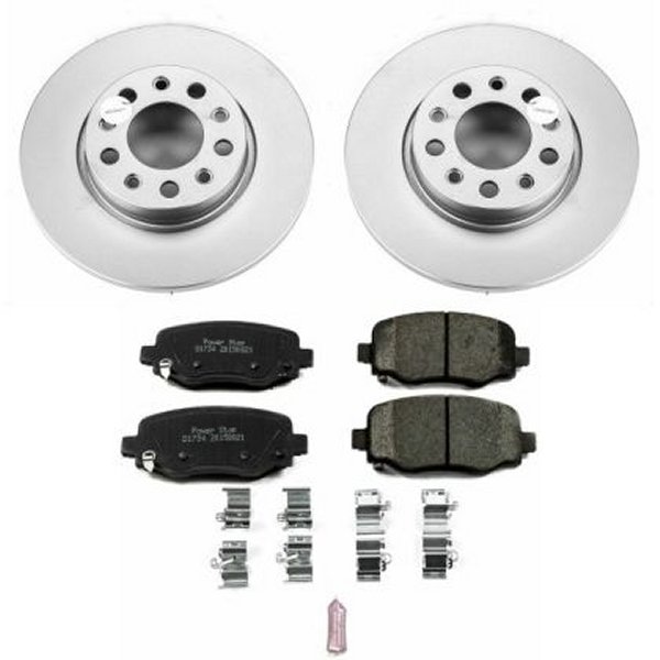 16-18 Fiat 500X Rear Z17 Evolution Geomet Coated Brake Kit