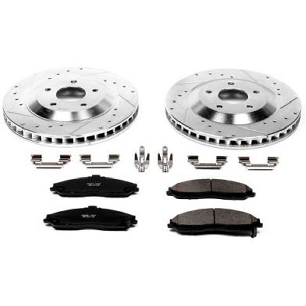 2004 Cadillac XLR Front Z23 Evolution Sport Brake Kit