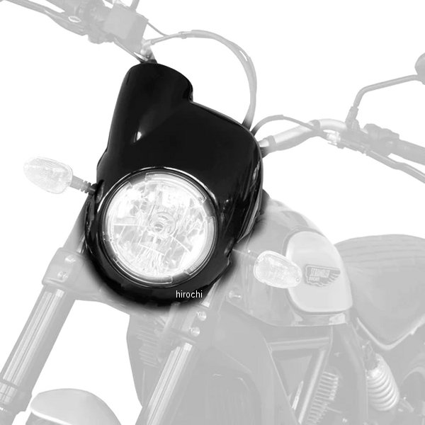 ノーズフェアリング 15年-22年 スクランブラー Cafe Racer グロスブラック