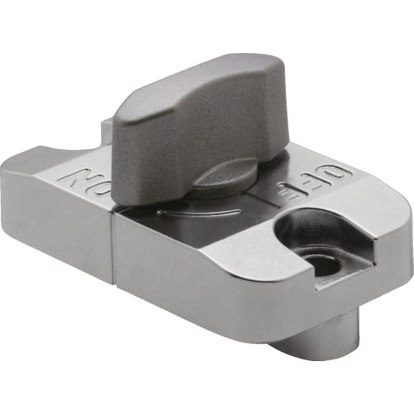 長穴スライドロック(金属ノブ)