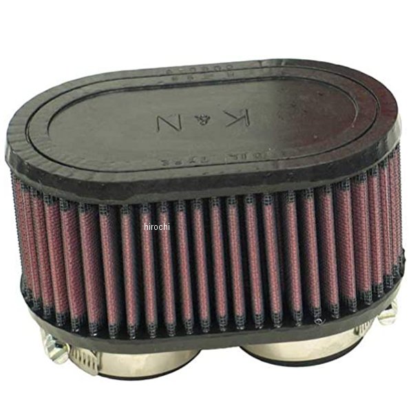 カスタムエアフィルター デュアルフランジオーバル φ48/L76mm