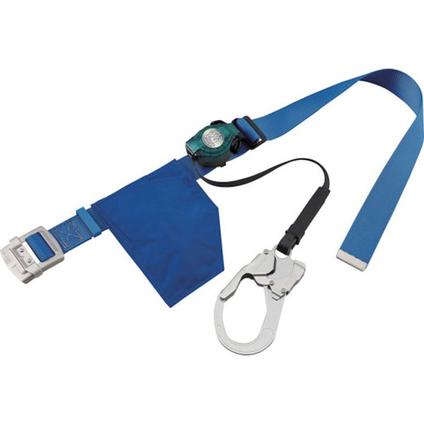 RA507NSB  RICORO-Nライト ロック装置付巻取器式胴ベルト スカイブルー