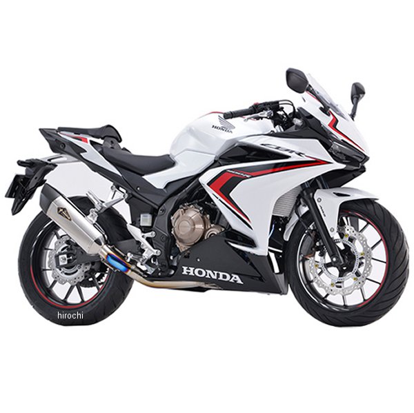 フルエキゾースト リアルスペック シングル TypeS 16年以降 ホンダ CBR400R チタンポリッシュ