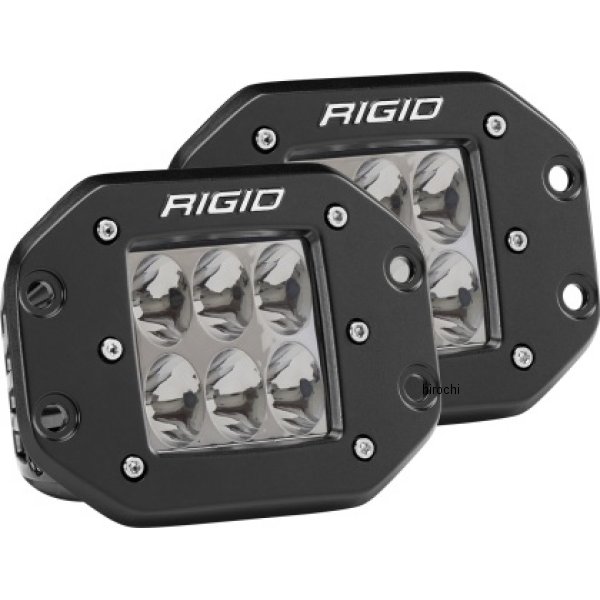 Rigid Industries D2 Flush マウント Driving ペア