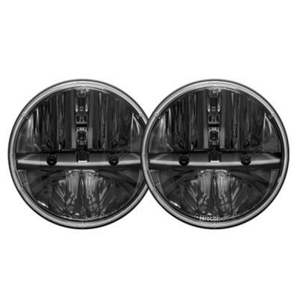 Rigid Industries 7in Round ヘッドライトs w/ PWM アダプター 2個セット