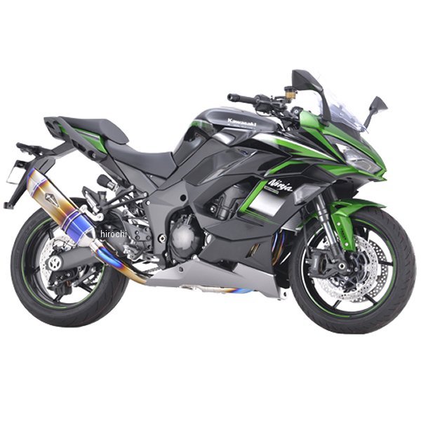 アールズギア リアルスペック フルエキゾースト シングル UP タイプ Ninja 1000SX 20年以降 チタンドラッグブルー