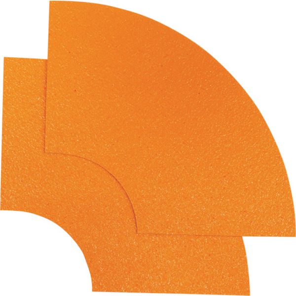 RM206 353-9639  ロードマーキング ラインU字パーツ100mm幅 黄