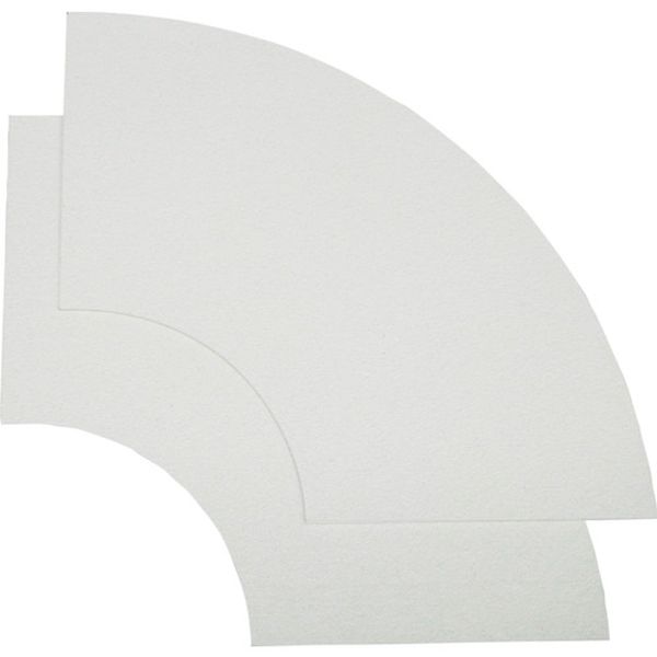 RM207 353-9641  ロードマーキング ラインU字パーツ150mm幅 白