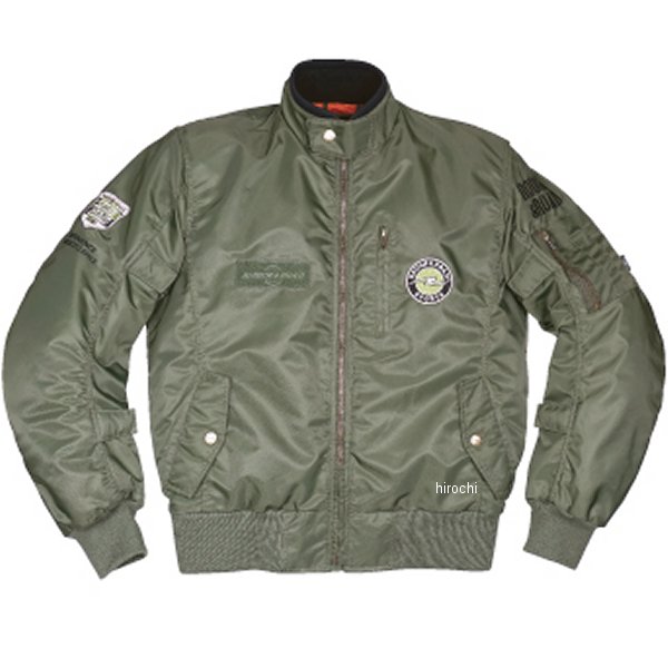 秋冬モデル ライディングジャケット MA-1R FP セージグリーン