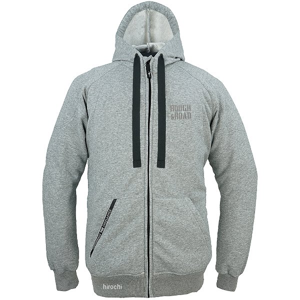 春夏モデル ラフライドZIPパーカー ハードパッドセット ミックスグレー