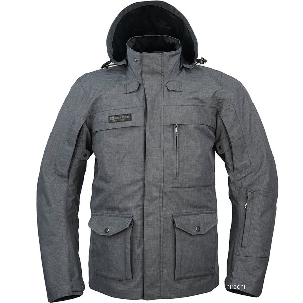 秋冬モデル デュアルテックストレックパーカー ガンメタ BLサイズ