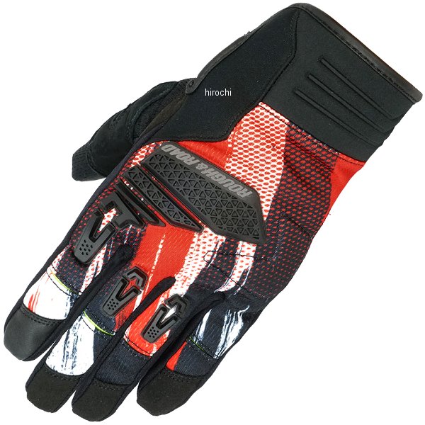 春夏モデル トレイルツーリンググローブ スクラッチレッド Lサイズ