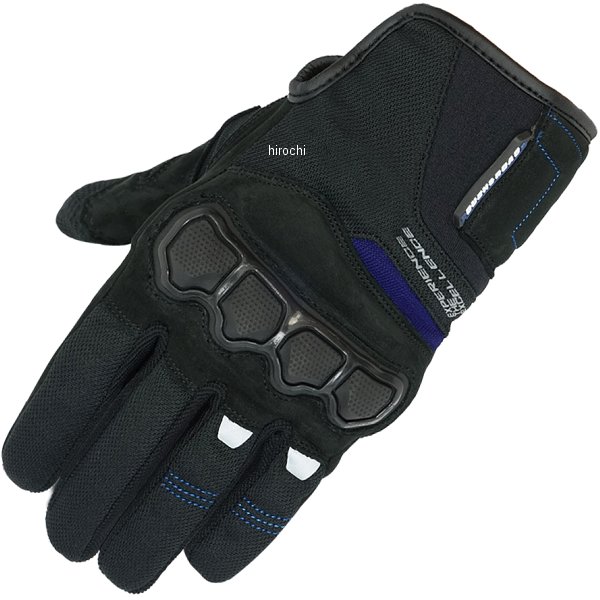 春夏モデル ナックルガードグローブ 黒/青 Mサイズ