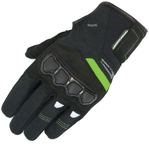 春夏モデル ナックルガードグローブ 黒/ライム Mサイズ
