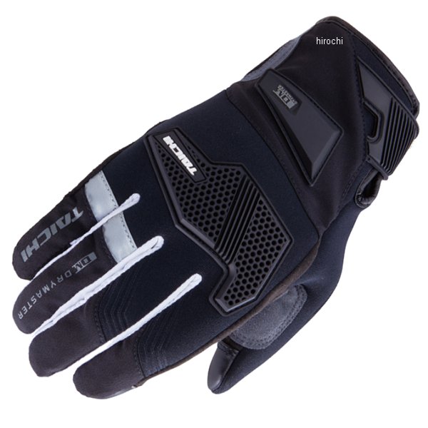 春夏モデル ドライマスターフィット エッジ レイングローブ 黒/白 (スマホ対応)