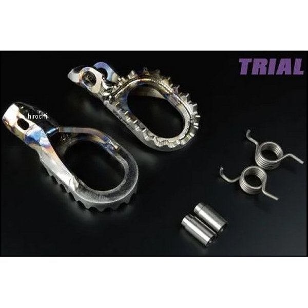 RAPTOR チタンフットペグ トライアル 99年以降 ベータ ALL model シルバー