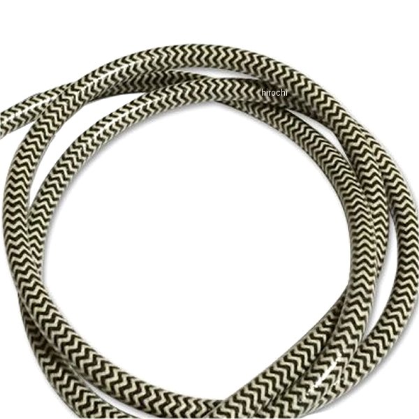 ヘリンボーンプラグコード 黒/白 10cm