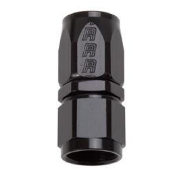 Russell パフォーマンス -6 AN ブラック ストレートFull Flow ホースエンド