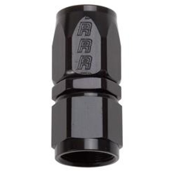 Russell パフォーマンス -10 AN ブラック ストレートFull Flow ホースエンド