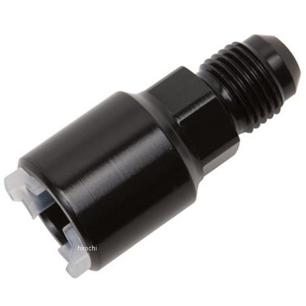 Russell パフォーマンス -6 AN male to 5/16in SAE quick-disconnect female (ブラック シングル)