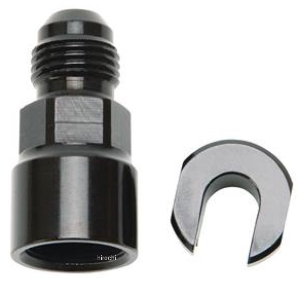 Russell パフォーマンス -6 AN Male to 5/16in SAE Quick-Disconnect Female (ブラック シングル)