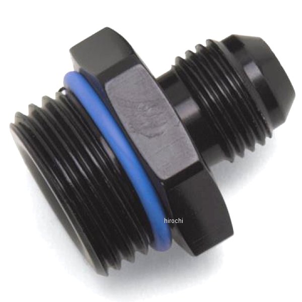 Russell パフォーマンス -10 AN Male Flare to -8 SAE Male Port アダプターフィッティング ブラック Anodized