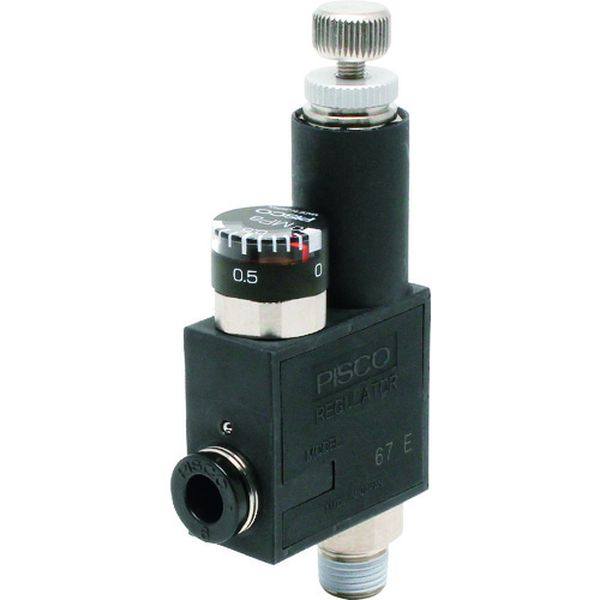 レギュレータ ゲージ付エルボ