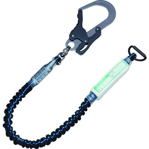 ジャバラ剣アルミ自在D環17黒/青ライン